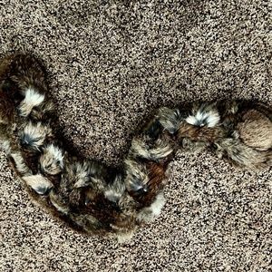 Furry and Soft Rabbit Fur Neck Collar Wrap